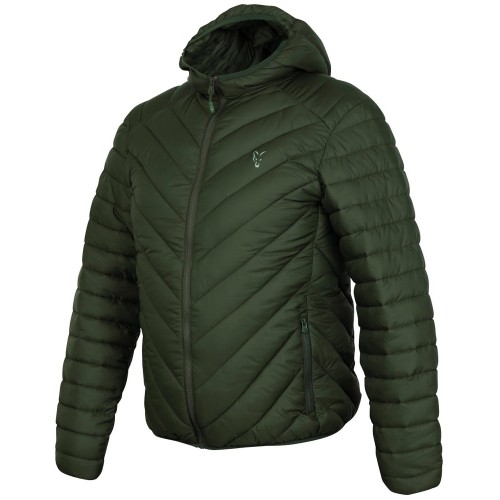 FOX COLLECTION QUILTED JACKET GREEN / SILVER  