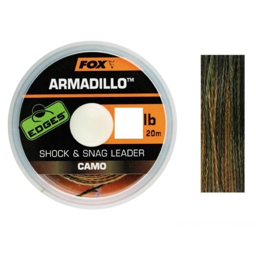 FOX EDGES ARMADILLO CAMO  SHOCK E SNAG LEADER