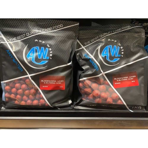 ANY WATER TOP BOILES B.L.B. BLOODWORM, LIVER E ACIDO BUTIRICO 1 KG.