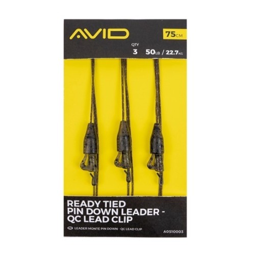 AVID CARP READY TIED PIN DOWN LEADER QC LEAD CLIP