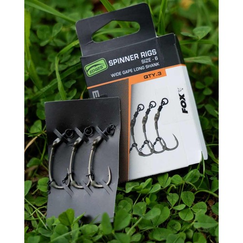 °FOX ATTACCATA PRONTA EDGES SPINNER RIGS X 3   NEW