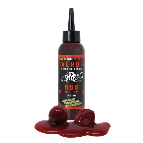 OVER CARP BAITS OVERDIP 150 ML 666 HOT SPICES