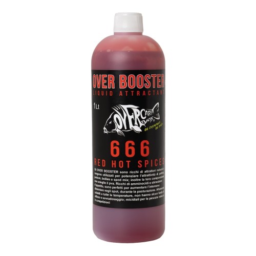 OVER CARP BAITS OVER BOOSTER 1 LT 666 HOT SPICES