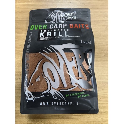 OVER CARP BAITS FARINA DI KRILL DEGRASSATO 1 KG.