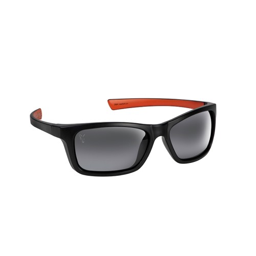 FOX COLLECTION WRAPS BLACK/ORANGE GREY LENS   NEW