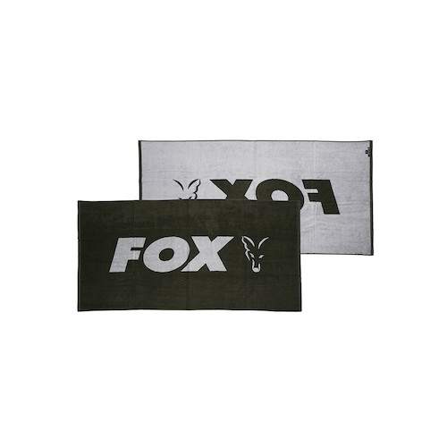 FOX BEACH TOWEL ASCIUGAMANO VERDE/ARGENTO