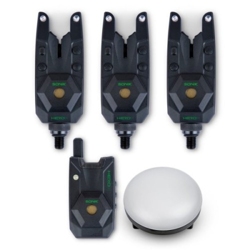 SONIK HEROX BITE ALARM SET 3+1  NEW