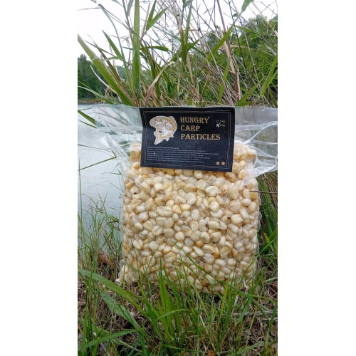 HUNGRY CARP PARTICLES MAIS GIGANTE BIANCO COTTO NATURALE 1 KG.